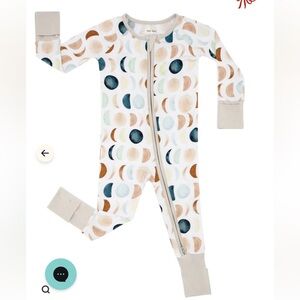 Little Sleepies Celestial Moon Stars Bamboo Zippy 2T Gender Neutral Sleeper L35